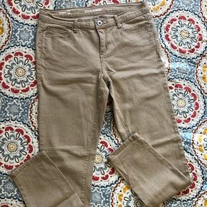 Red Blue Denim Skinny Jeans